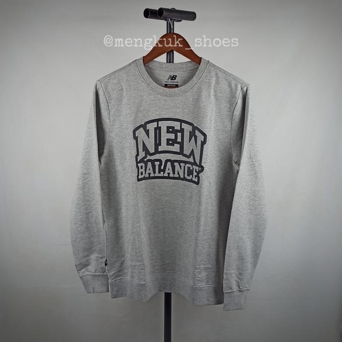 Jaket New NB Varsity Logo Crew Original 100% KATUN - JACKET NB BALANCE SWEATER CREWNECK