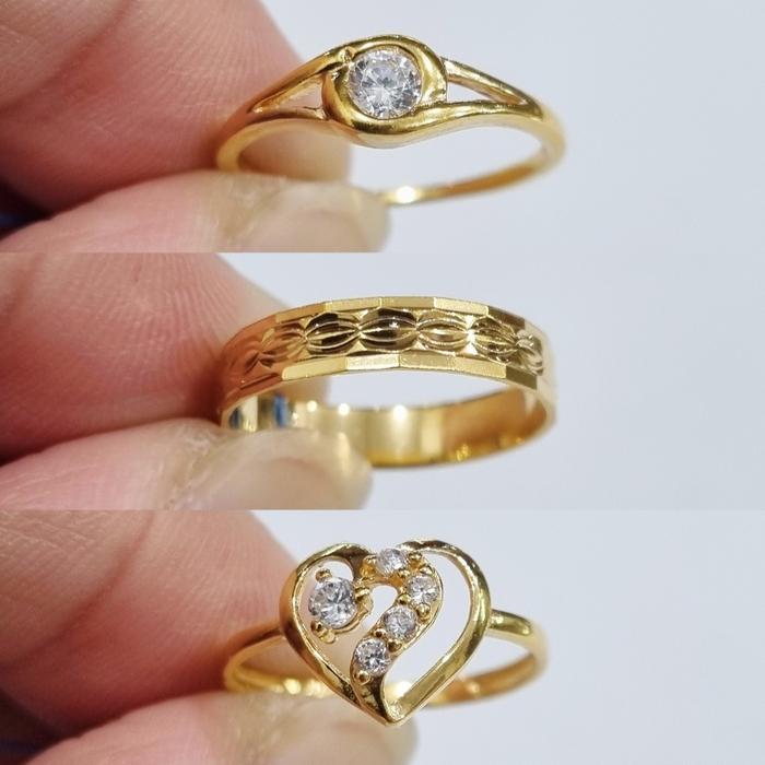 Cincin Emas Ukuran Ring Size 10 & 11 Kadar 8K 37.5% 375 - PJ