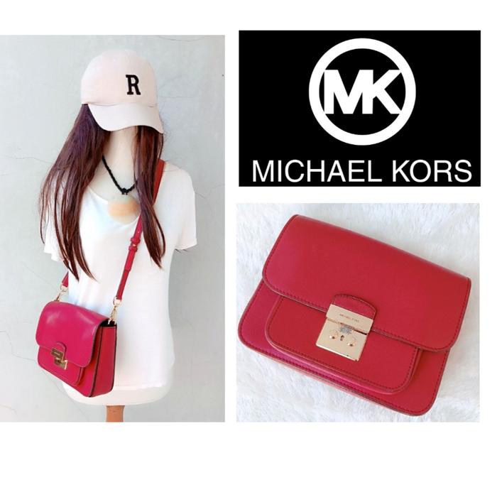 Michael Slo an Editor Sling Bag Maroon Tas Merah Selempang Wanita MK