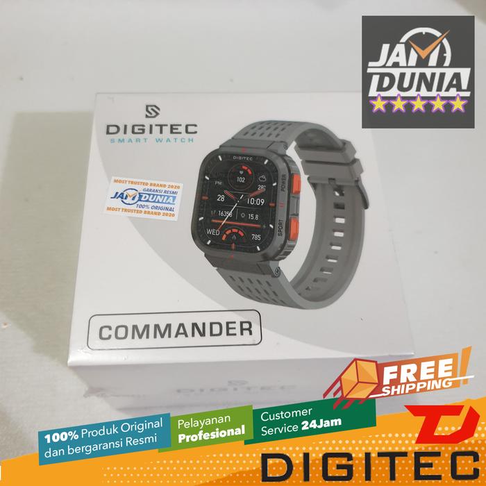 JAM PRIA DIGITEC SMARTWATCH ORI COMMANDER GREY DIGITEC COMMANDER ORI