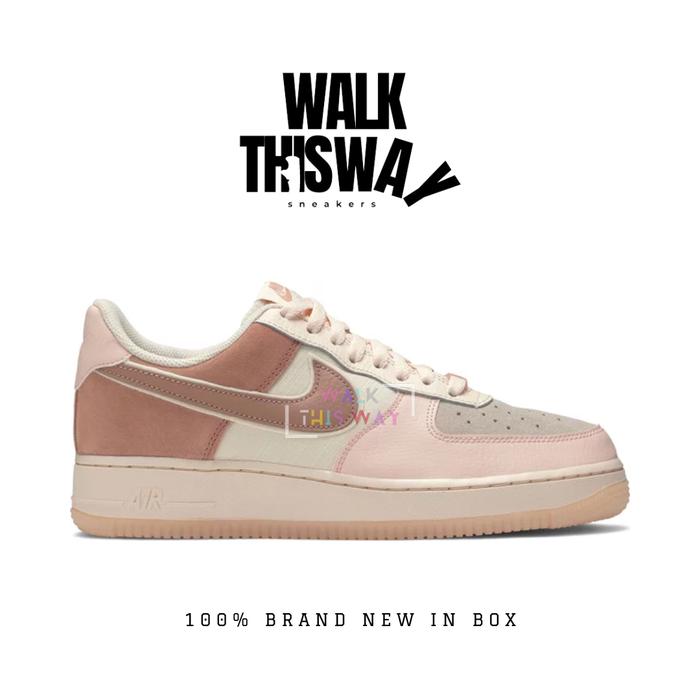 sepatu wanita sneakers nike air force 1 washed coral / sepatu nike / sneakers air force low / pink