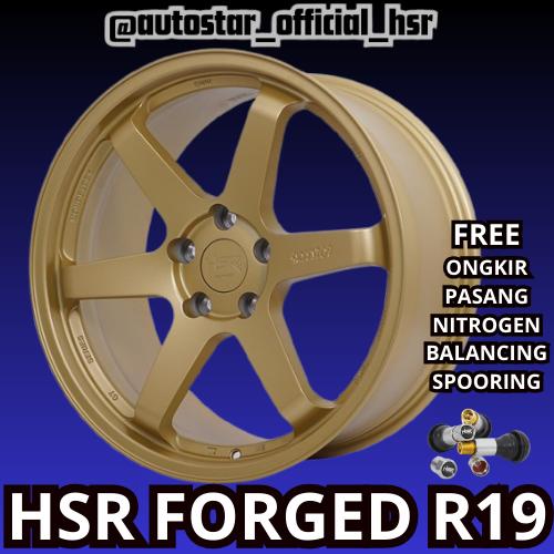VELG HSR FORGED RFG GT SPT HSR R19 LEBAR 8/9 PCD 5X120 ET35 MBRZ PAS BUAT MOBIL Mini Countryman, VW 