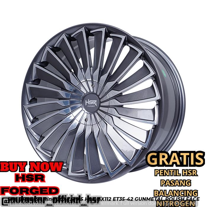 VELG HSR FORGED RFG TRB HSR R20 LEBAR 85/95 PCD 5X112 ET35/42 GMPF PAS BUAT MOBIL Mercedes A, AMG GT