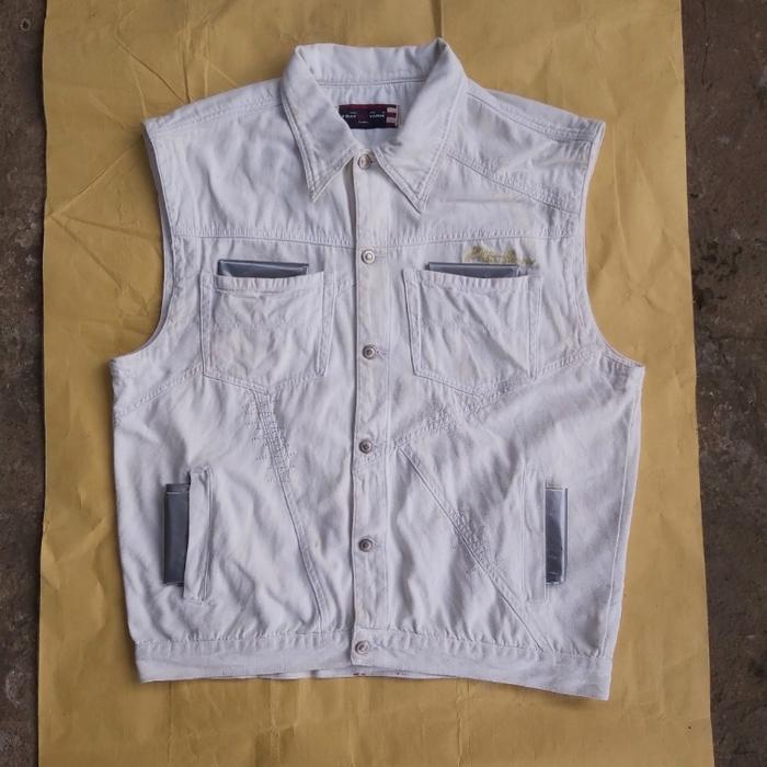 PHAT FARM DENIM VEST JACKET SIZE L ,,PXL 72 x 62 cm,,CONDITION 9/10