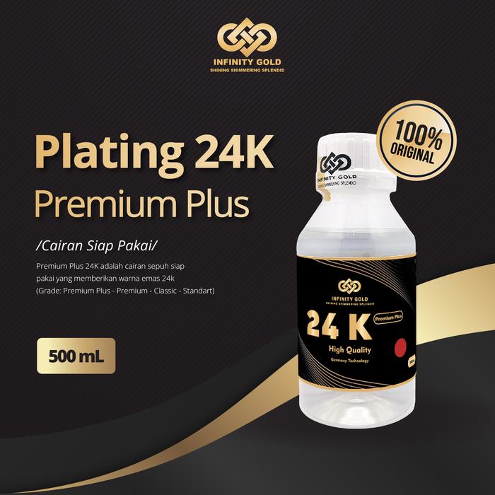 Cairan Sepuh Emas Plating 24K (Premium Plus, Premium, Classic, Standart) - 500 ml