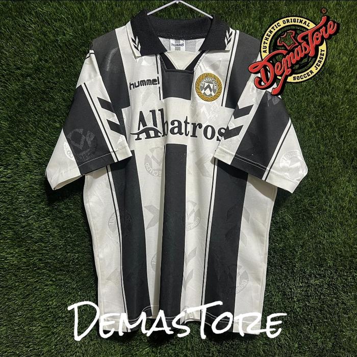 Original Authentic Rare Vintage Shirt Udinese Hummel Albatros #9 match worn shirt Udinese rarity Siz
