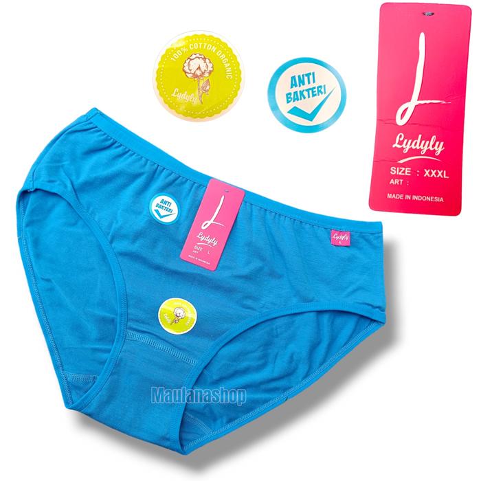 Paket 6 Pcs Celana Dalam Wanita Lydyly 1227 Anti Bacteria Full Katun Karet Lembut Cd Dewasa Motif Po