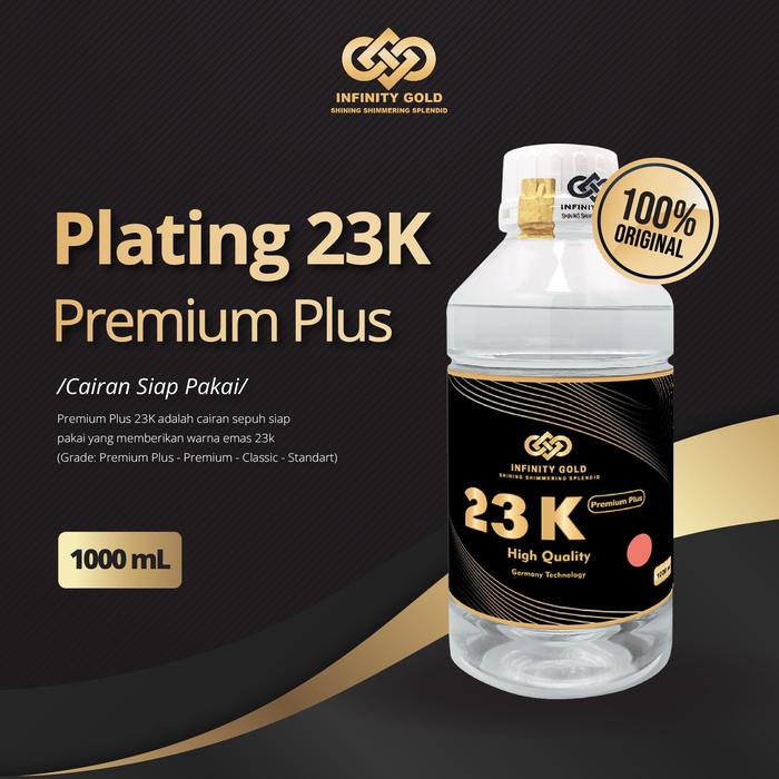 Cairan Sepuh Plating Emas 23K - 1000 mL