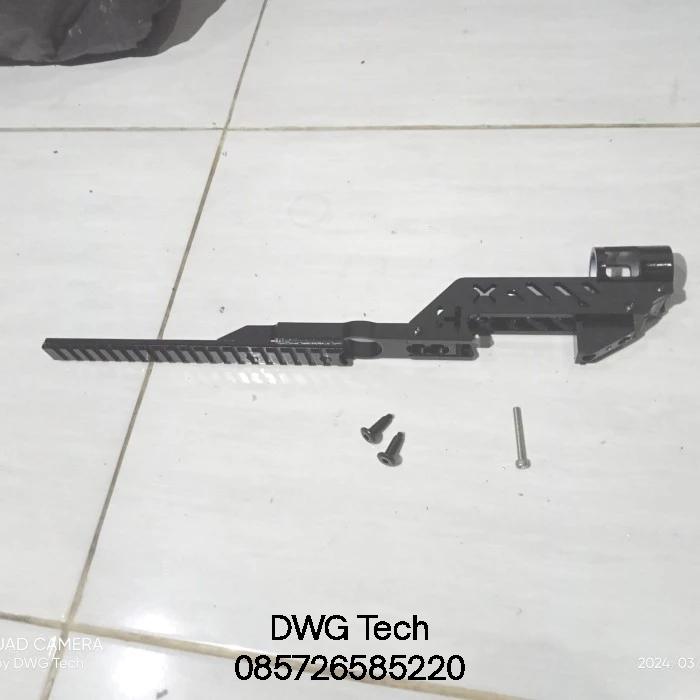adapter tactikal untuk hummer x7, x8, x9, dan hx 10 anodise hitam