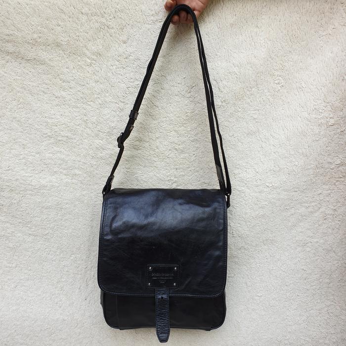 Tas Dolce&Gabbana Selempang Sling Bag Hitam Kulit Asli Pria