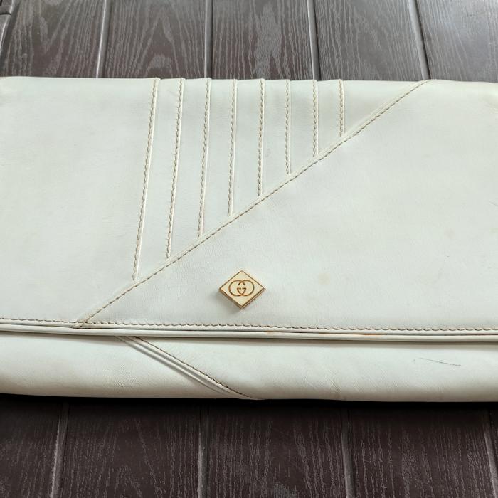 Vintage tas wanita Gucci 2 way bag original tahun 80an preloved aksesoris