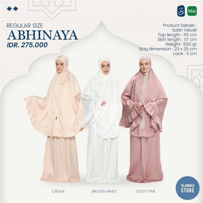 Mukena Dewasa Tatuis Abhinaya Satin Velvet