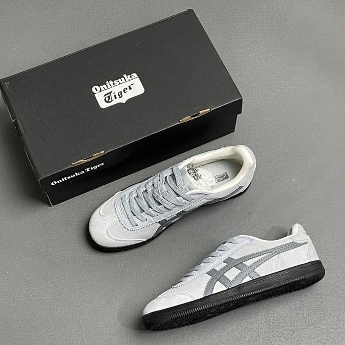 Sepatu Original OnitsukaTiger TOKUTEN Suede Grey Black UNISEX