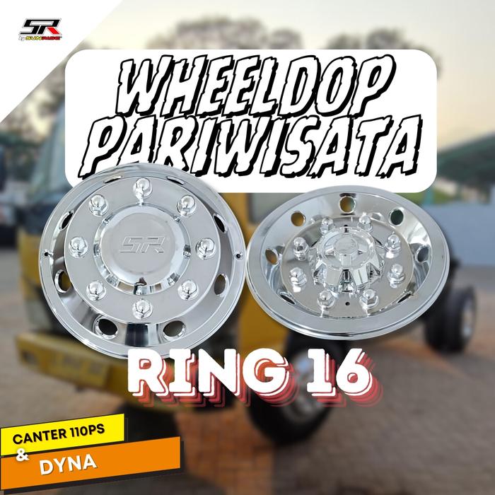 Wheeldop Ring 16 PARIWISATA Welldop Cover Velg Truck Canter Whell dop