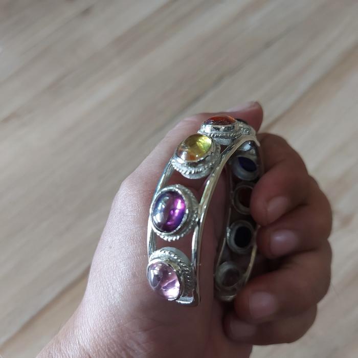 Bracelet Naga Eye Lp Yai Gems Stone Natural Multi Color Holy Cave Thai