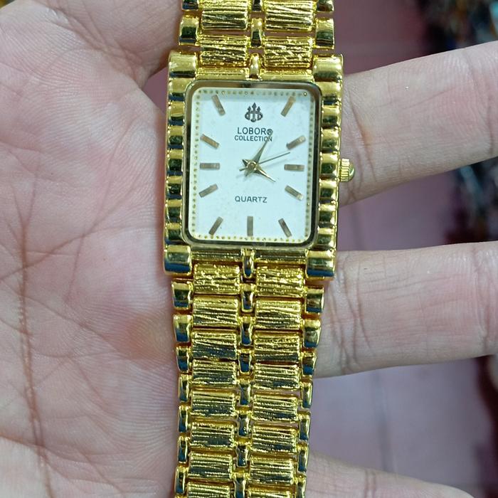 jam tangan pria lobor quartz stainles steel water resist klasik elegant