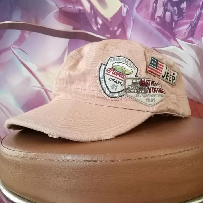 Jeep Emblem Logo Pink Cap Topi Original Second Japan Korea Brand Vintage Retro Y2K USA Casual Street