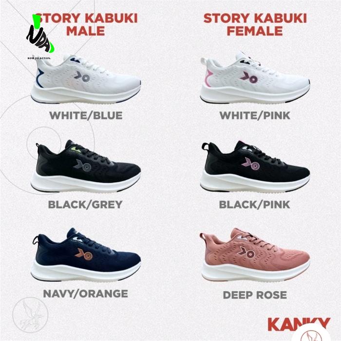 Kanky Yuga Kabuki - Sepatu Sneakers Casual Sport Sekolah