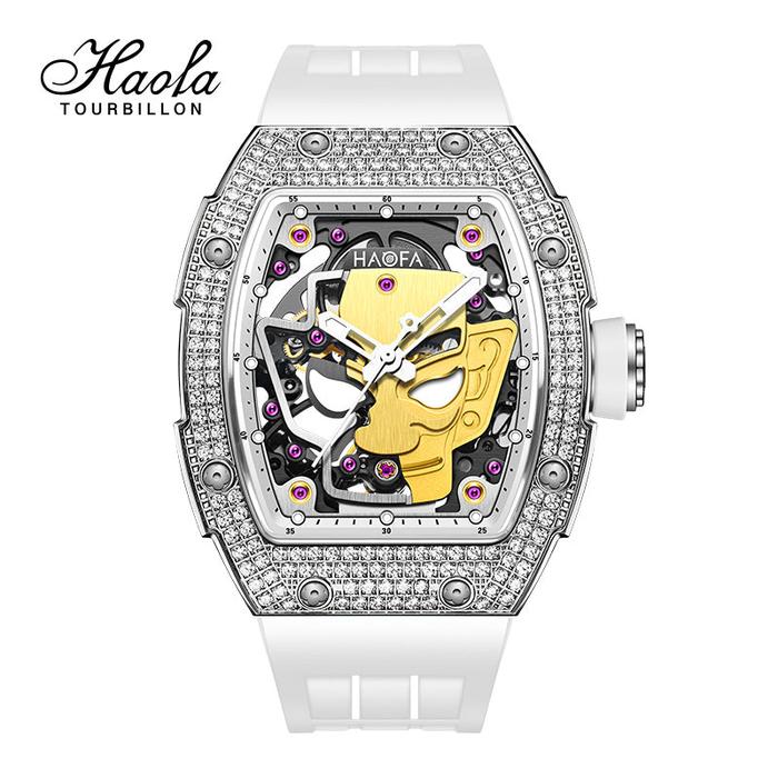 Haofa 1969S Mystery Sanxingdui Diamond Bezel 80h Power Automatic Mechanical Watch Jam Tangan Analog 