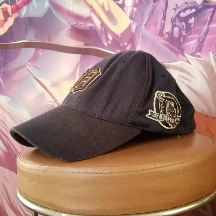 MLB Detroit Tigers Official Baseball Cap Topi Hitam Original Second Japan Korea Brand Vintage Retro 