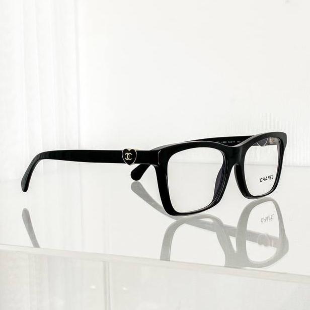 Heart Logo Clear Optic Glasses (Bisa ganti lensa)