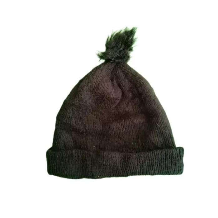 New York and Company Black Beanie Black Hat Kupluk Topi Original Second Japan Korea Brand Vintage Re