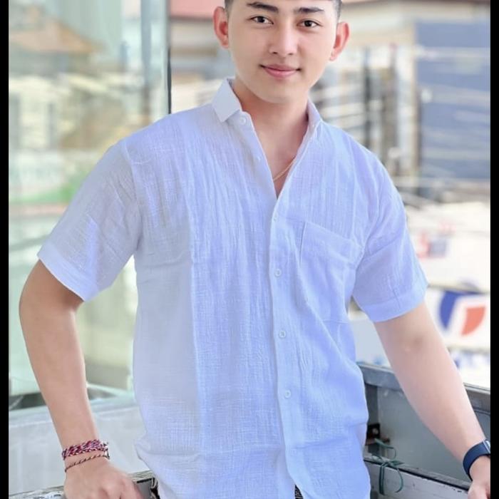 KEMEJA PUTIH SAFARI PAKAIAN ADAT BALI PRIA