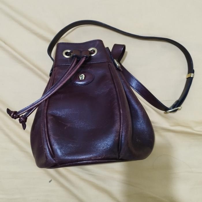 tas kulit wanita Agner original bekas/second/preloved