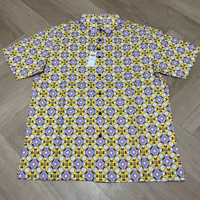 Baju Kemeja Pikachu Batik Motif Flower Pikachu v4 Original | Official Merchandise Pokemon