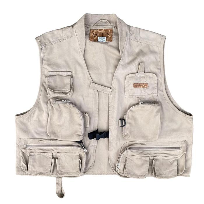 Vest Tactical WFS atau vest mancing , vest utility, vest multipocket, fishing vest, rompi thrift , v