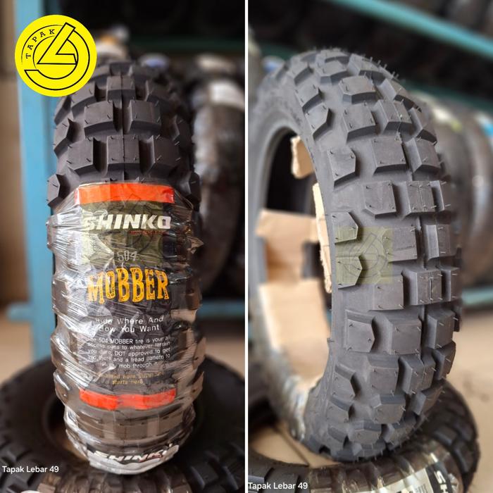 Ban SHINKO R505 Mobber 130.70.12 Rim 12 Rear Tubeless Ban Dual Purpose untuk Harian Touring Adventur