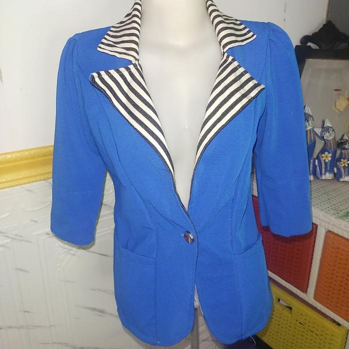 Blazer Biru BCA Salur Preloved
