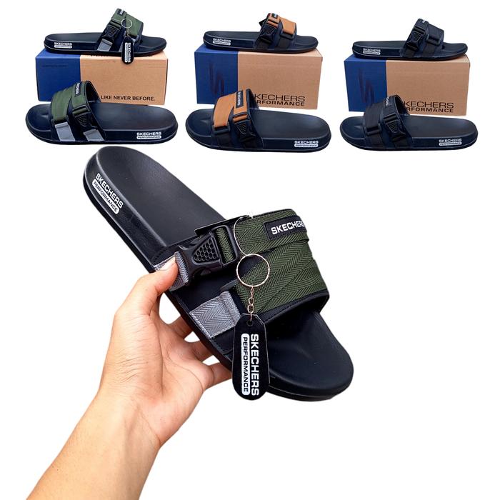 SANDAL JUMBO SKECHERS PRIA TERBARU SIZE 43 - 50