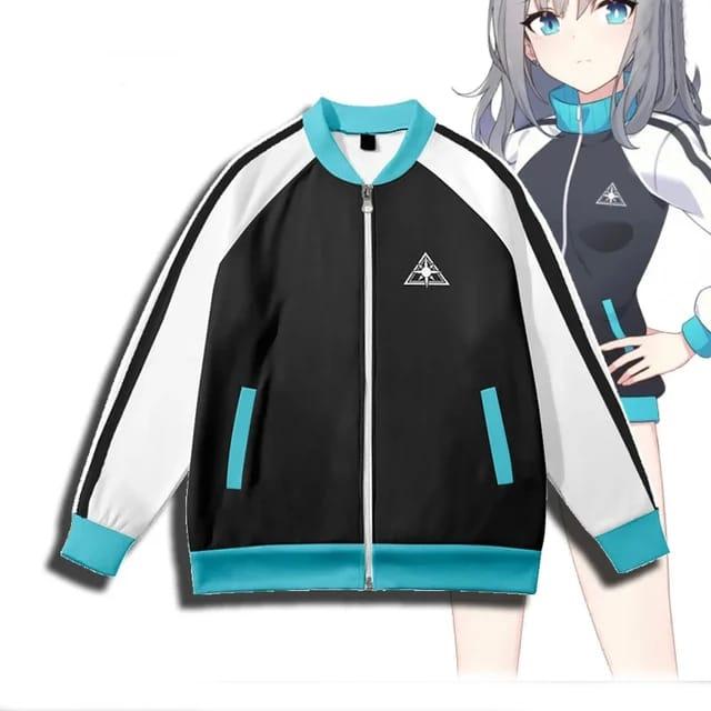 Jaket Anime Game Blue Archive Shiroko Sunaookami Cosplay