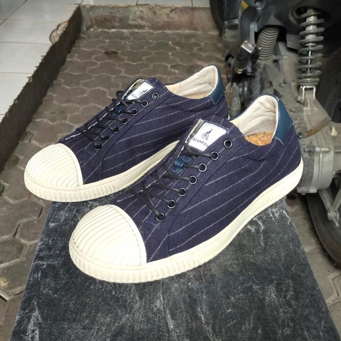 Beanpole Vulcanised Shoes Navy Blue Wool (Novesta Visvim Veja GGDB Stepney Worker Clubs Starter All 