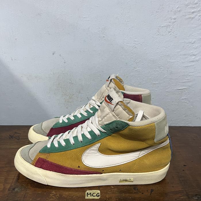 Sepatu second ori nike blazer 77 multicolour size 42,5