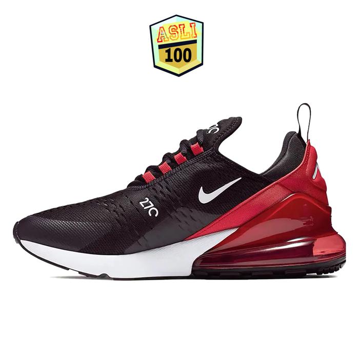 SEPATU UNISEX NIKE AIR MAX 270 BLACK/WHITE-UNIVERSITY RED NOIR AH8050 022