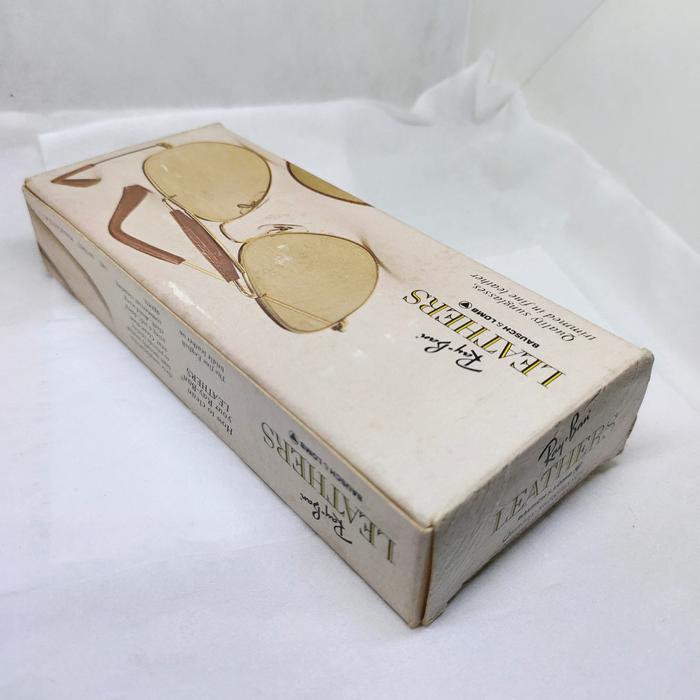 Case kotak tempat kacamata vintage rayban BL usa leathers aviator outdoorsman ori nos bausch and lom