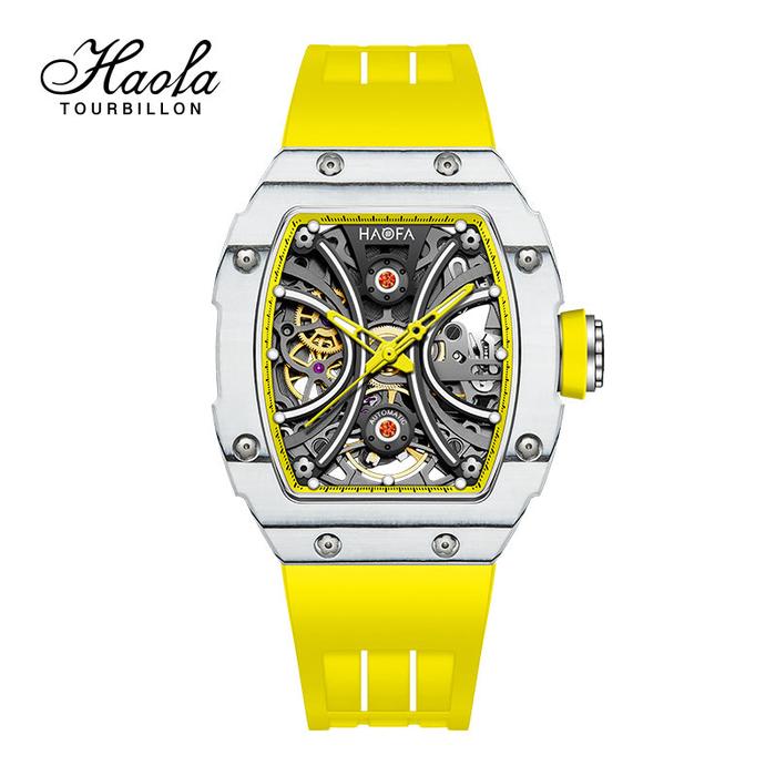Haofa 1909L-1 Middle Size Carbon Fiber Automatic Watch Super Luminous 60H Power 1909L Jam Tangan Wan