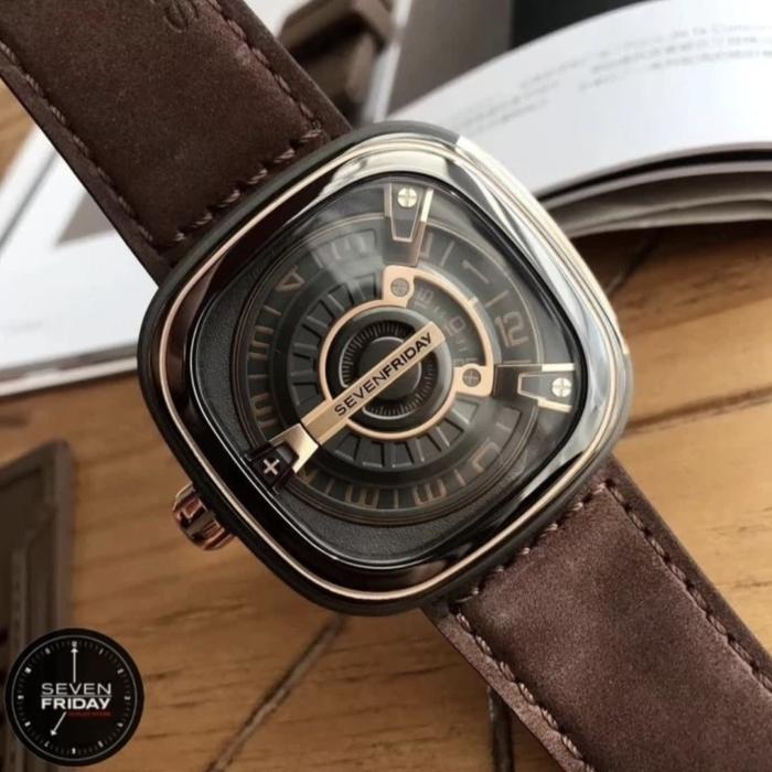 JAM TANGAN PRIA SEVEN FRIDAY M2/02 LEATHER AUTOMATIC