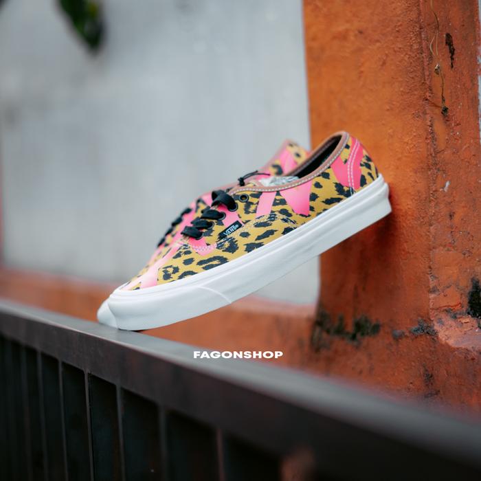 VANS AUTHENTIC 44 DX ANAHEIM ALVA SKATES LEOPARD BROWN PINK ORIGINAL 100% - BNIB