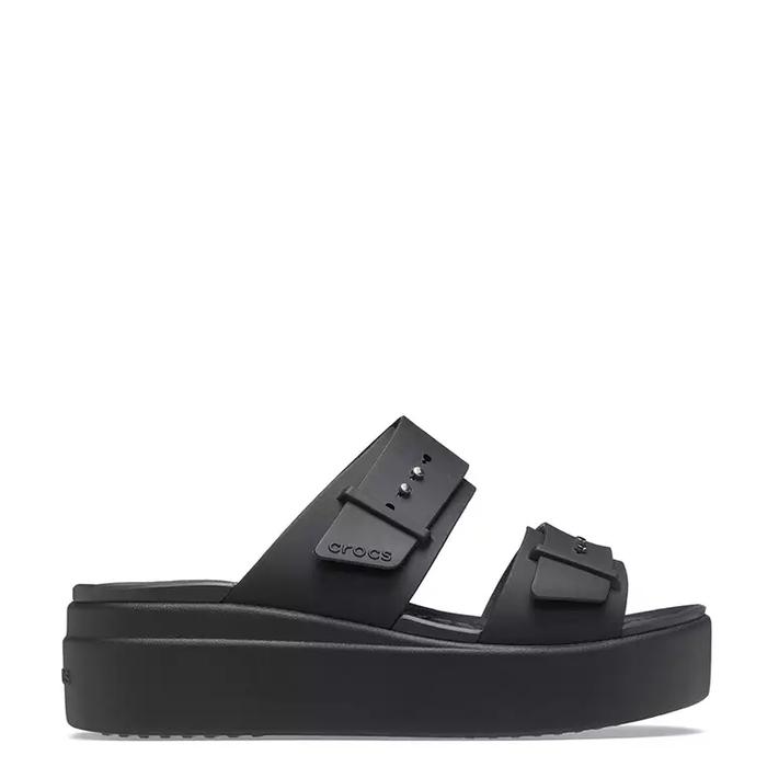 CROCS - SANDAL WEDGES WANITA ORIGINAL - Brooklyn Buckle Low Wedges