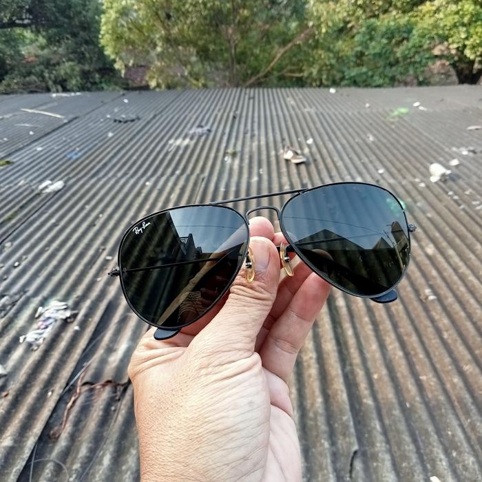 RAYBAN AVIATOR B&L USA CELASIC BLACKCROOM SIZE 58[]14
