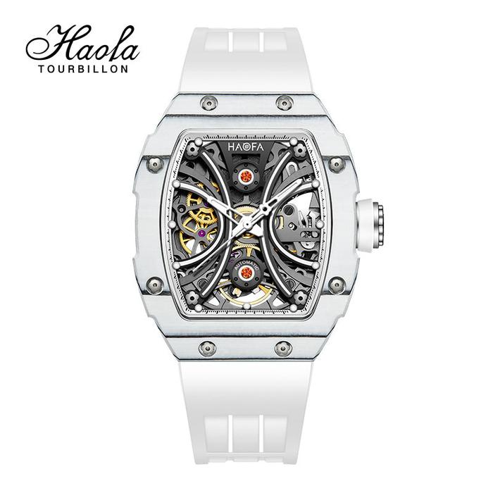 Haofa 1909L-1 Middle Size Carbon Fiber Automatic Watch Super Luminous 60H Power 1909L Jam Tangan Wan