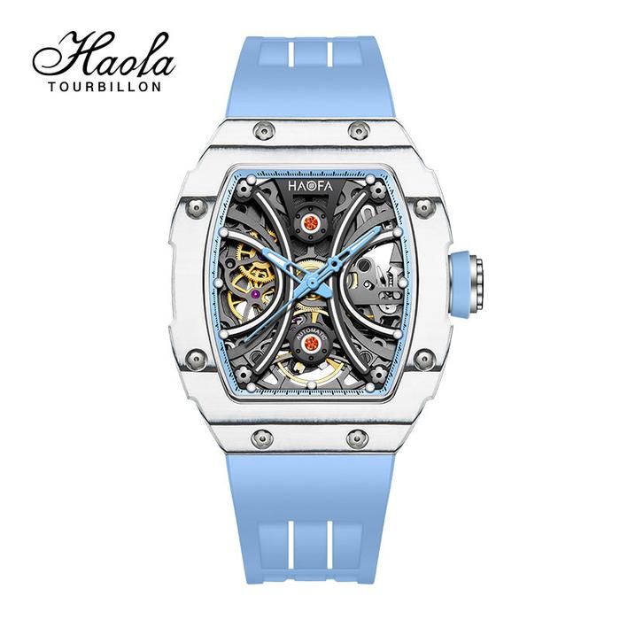 Haofa 1909L-1 Middle Size Carbon Fiber Automatic Watch Super Luminous 60H Power 1909L Jam Tangan Wan