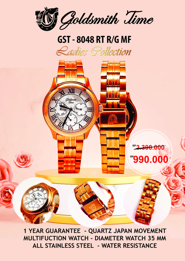 jam tangan wanita goldsmith time