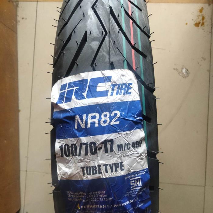 BAN LUAR MOTOR  100/70 RING 17 IRC NR82 TUBETYPE