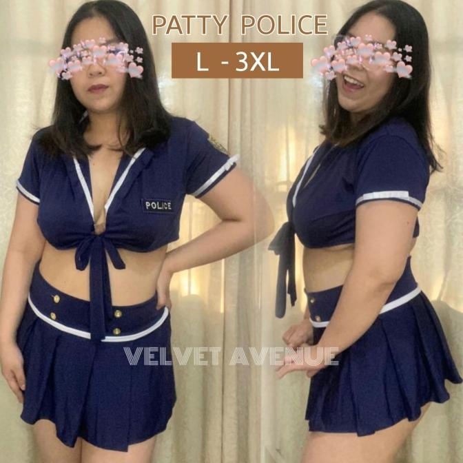 Lingeri Wanita Polisi Lingerie Set Kostum Cosplay Police Reguler Jumbo