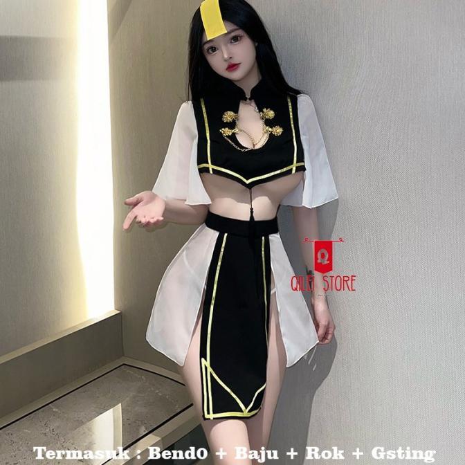 Lingerie Sexy Hot Binal Cosplay Vampire Hantu China full set 2752