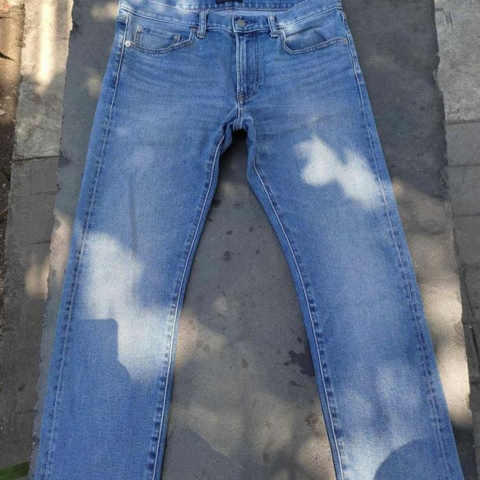 Washed Jeans Uniqlo request toped